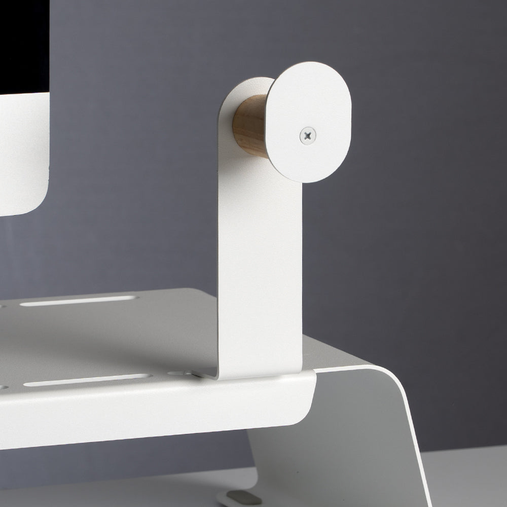 Fluidstance Desktop White Headphone Holder for Ebb&Flow System
