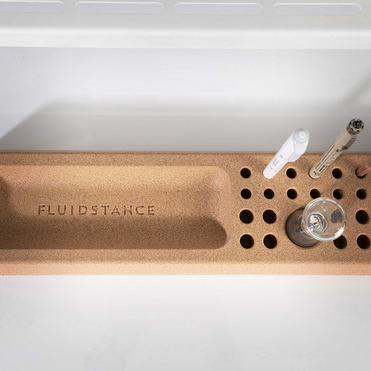 FluidStance Accessories Bloc: Eco-Friendly Cork Desk Organizer