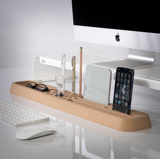 FluidStance Accessories Bloc: Eco-Friendly Cork Desk Organizer