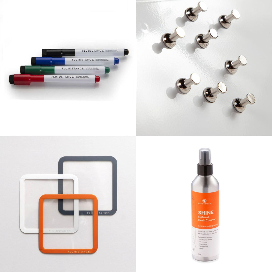 FluidStance Desktop Dry Erase Accessory Bundle