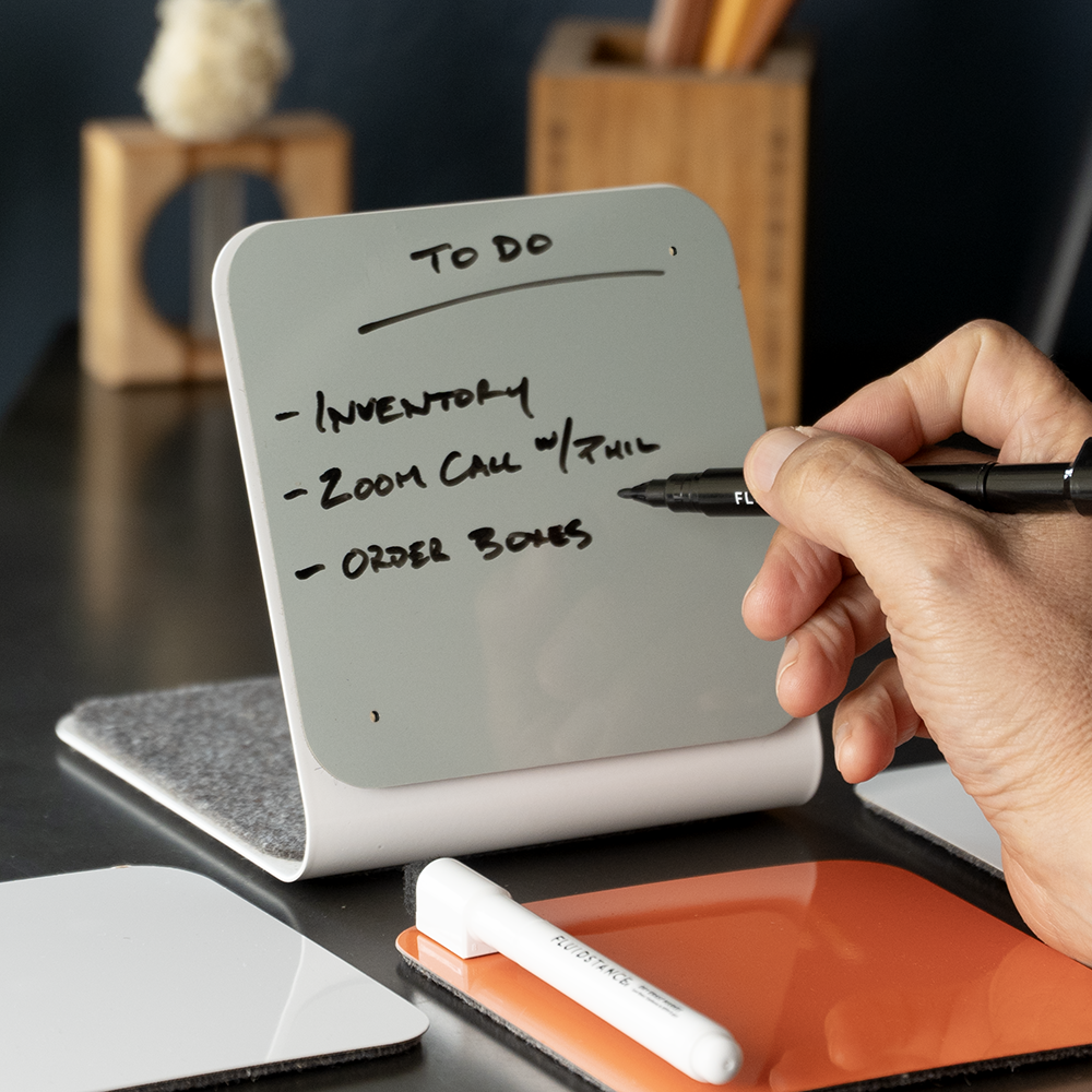 Fluidstance Desktop Wedge Mini Whiteboard for Desk